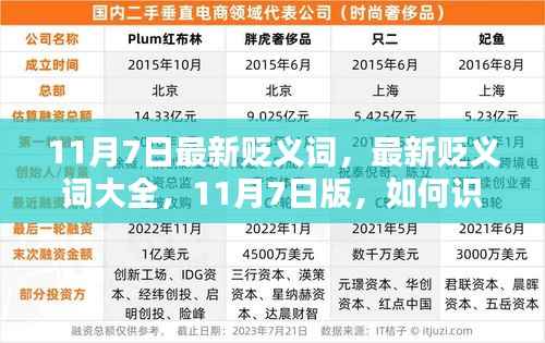 最新贬义词指南,识别与使用,初学者与进阶用户必备(11月7日版)