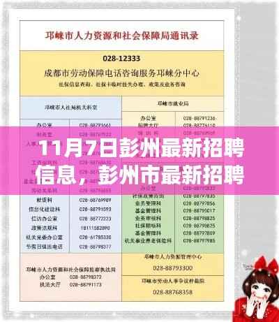 11月7日彭州最新招聘信息概览,职场人的新选择(彭州市最新招聘更新)