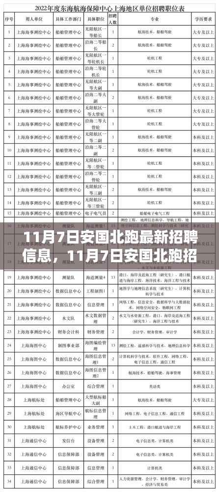 11月7日安国北跑招聘信息大全,获取与应聘全攻略,初学者与进阶指南