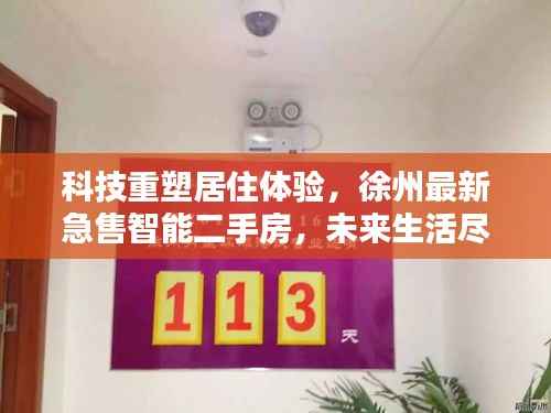 科技重塑居住体验,徐州最新急售智能二手房,未来生活尽在触手可及(2024年11月)