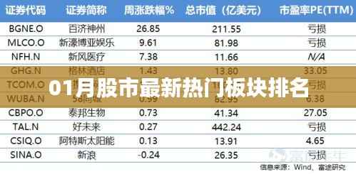 最新热门板块排名,股市动态一网打尽