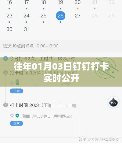 钉钉打卡实时公开数据（历年首月3日更新）