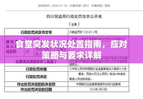 食堂突发状况处置指南,应对策略与要求详解