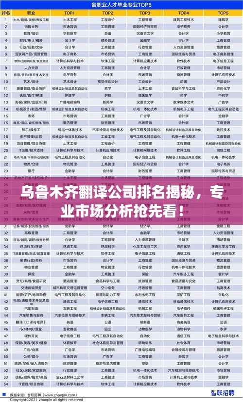 乌鲁木齐翻译公司排名揭秘,专业市场分析抢先看!